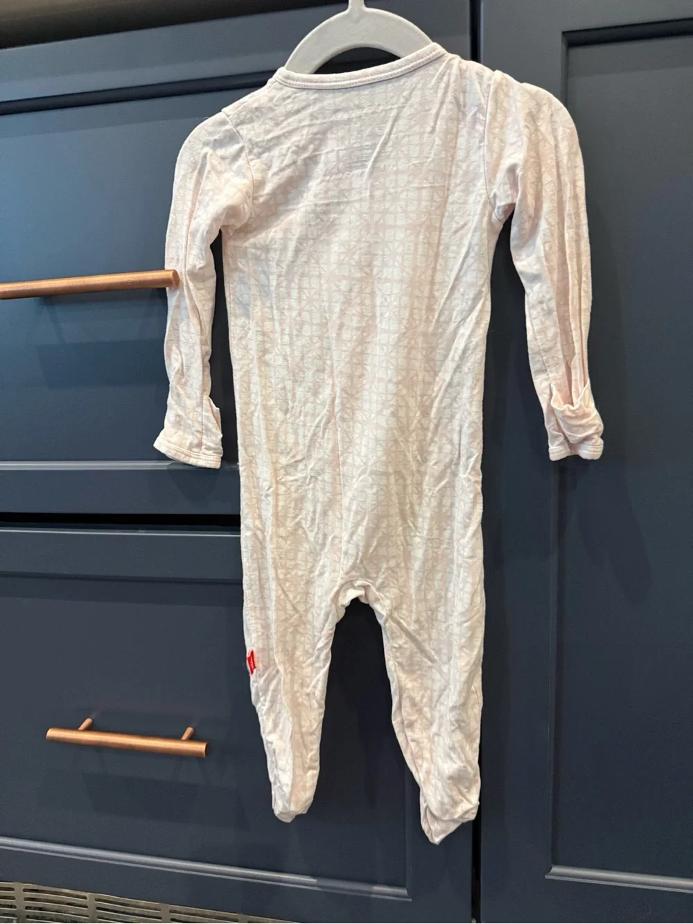 Magnetic Me Light Pink Footed One-Piece Pajamas